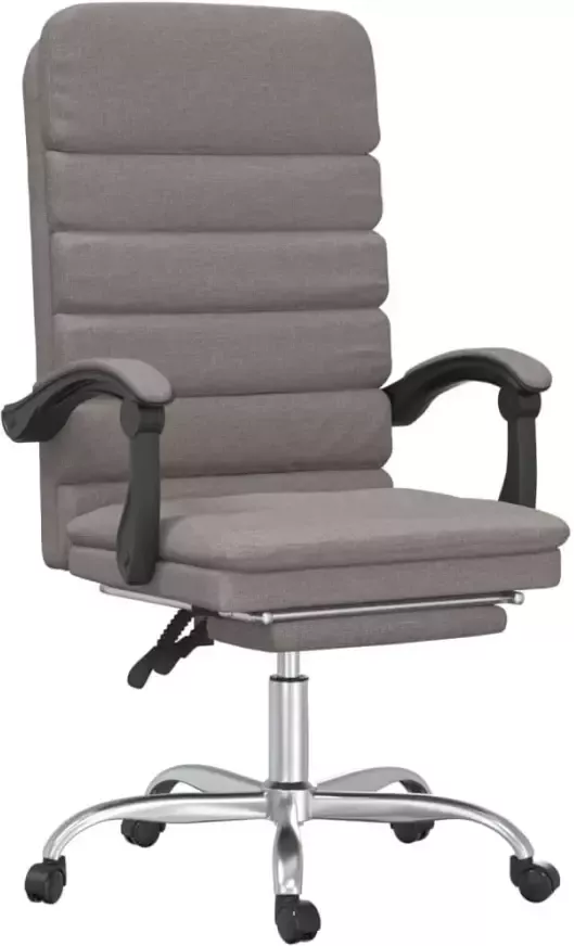 VidaXL -Kantoorstoel-massage-verstelbaar-stof-taupe - Foto 5