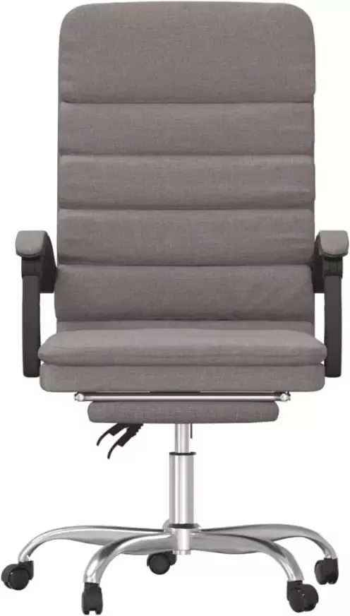VidaXL -Kantoorstoel-massage-verstelbaar-stof-taupe - Foto 3