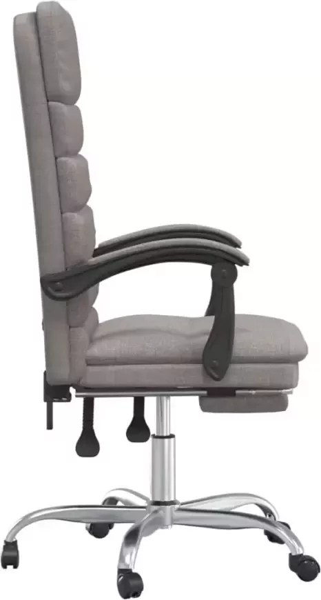 VidaXL -Kantoorstoel-massage-verstelbaar-stof-taupe - Foto 4