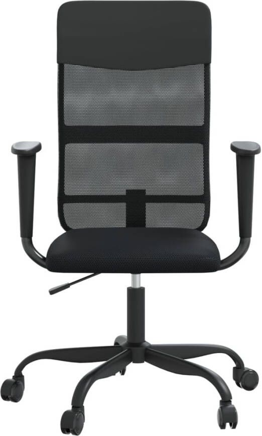 VidaXL -Kantoorstoel-verstelbare-hoogte-mesh-en-kunstleer-zwart - Foto 1