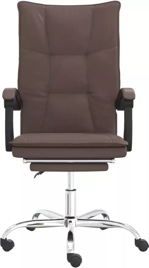 VidaXL -Kantoorstoel-verstelbaar-kunstleer-bruin - Foto 10