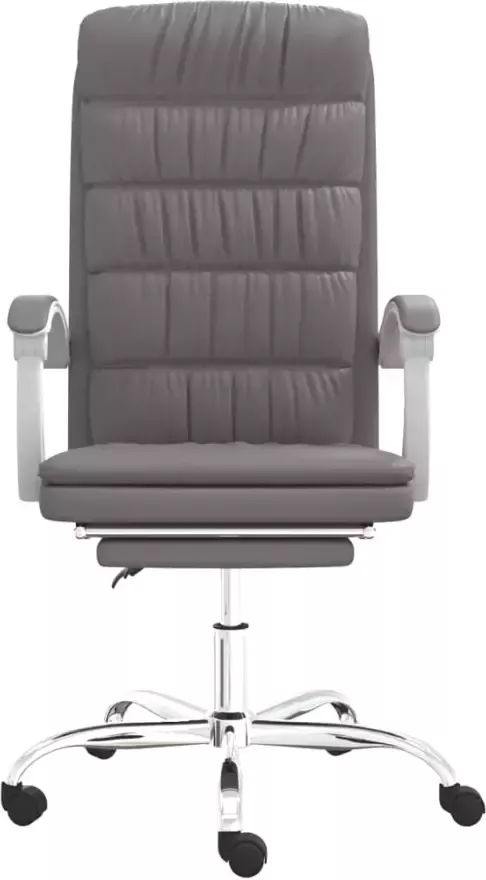 VidaXL -Kantoorstoel-verstelbaar-kunstleer-grijs - Foto 10