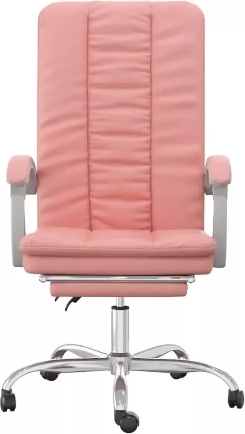VidaXL -Kantoorstoel-verstelbaar-kunstleer-roze - Foto 4