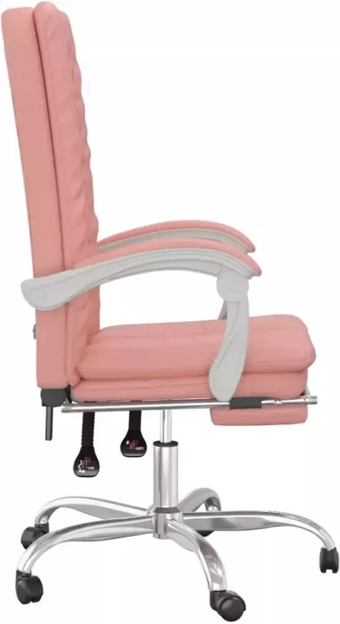 VidaXL -Kantoorstoel-verstelbaar-kunstleer-roze - Foto 5