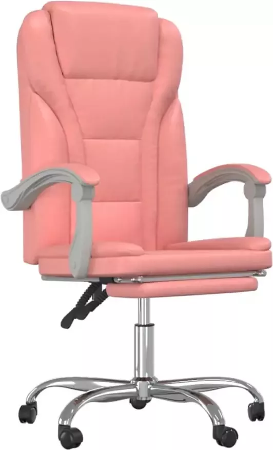 VidaXL -Kantoorstoel-verstelbaar-kunstleer-roze - Foto 6
