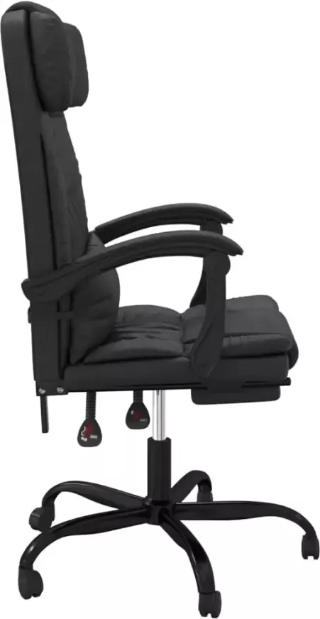 VidaXL -Kantoorstoel-verstelbaar-kunstleer-zwart - Foto 4