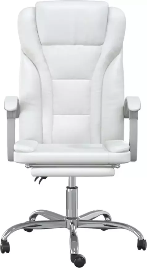 VidaXL -Kantoorstoel-verstelbaar-kuntsleer-wit - Foto 10