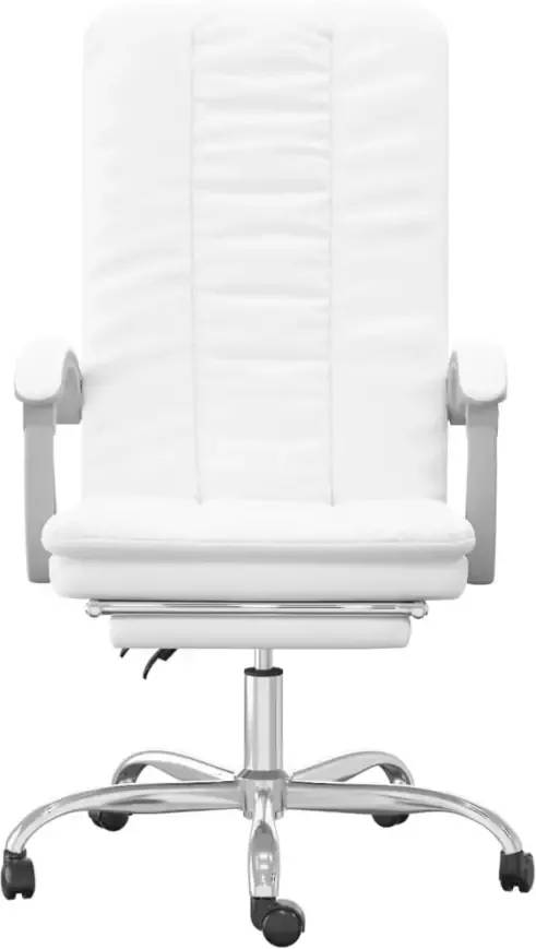 VidaXL -Kantoorstoel-verstelbaar-kuntsleer-wit - Foto 4