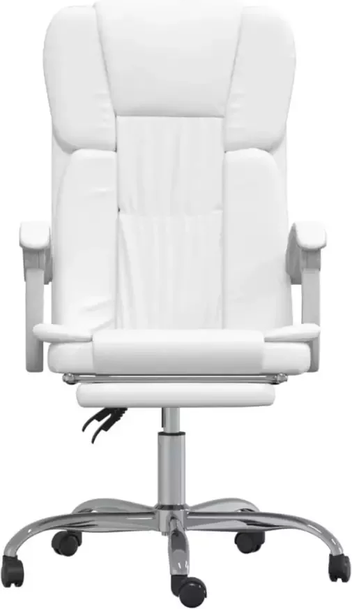 VidaXL -Kantoorstoel-verstelbaar-kuntsleer-wit - Foto 6