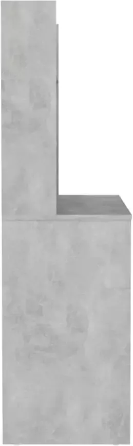 VIDAXL Kaptafel met LED-verlichting 100x40x135 cm MDF betongrijs - Foto 4