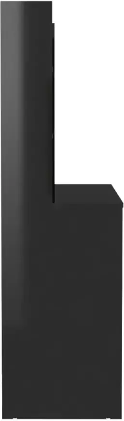 VIDAXL Kaptafel met LED-verlichting 100x40x135 cm MDF glanzend zwart - Foto 4