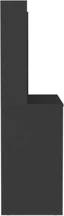 VIDAXL Kaptafel met LED-verlichting 100x40x135 cm MDF zwart - Foto 3