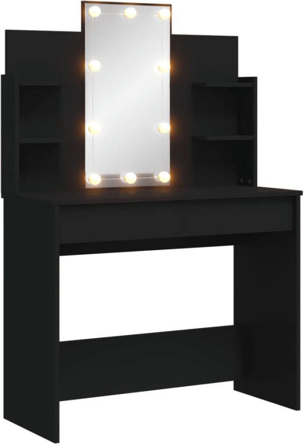 VIDAXL Kaptafel met LED-verlichting 96x40x142 cm zwart - Foto 2