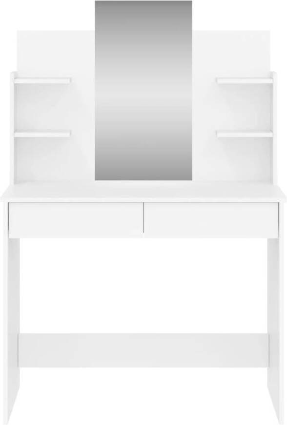 VIDAXL Kaptafel met spiegel 96x39x142 cm wit