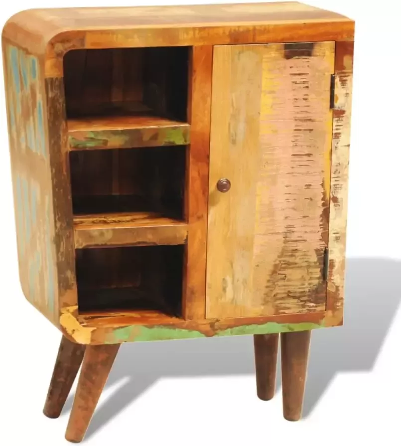 VidaXL Kast met 1 deur vintage-stijl massief gerecycled hout