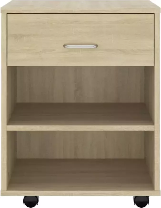 VidaXL -Kast-verrijdbaar-46x36x59-cm-bewerkt-hout-sonoma-eikenkleurig