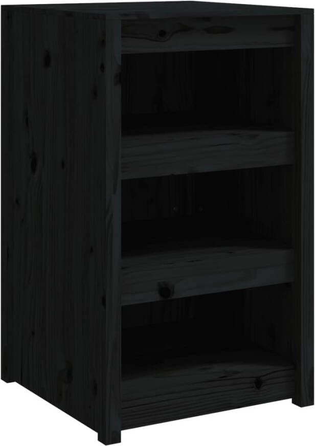 Vida XL Keukenkasten voor buiten 2 st massief grenenhout zwart SKU: V3196132