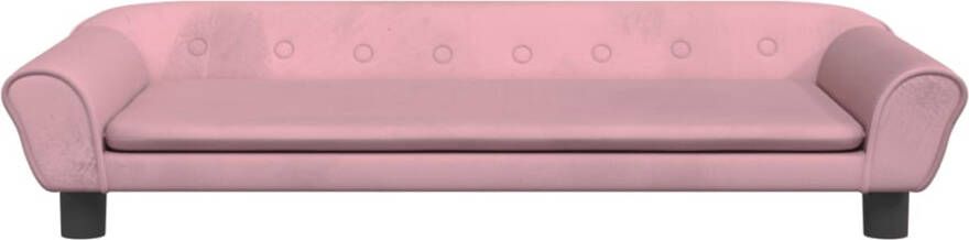 VidaXL Kinderbank Fluweel Roze 100x50x26 cm Kinderstoel Kinderbank Meubels Voor Kinderen Kids Furniture Speelgoed Kamer - Foto 5