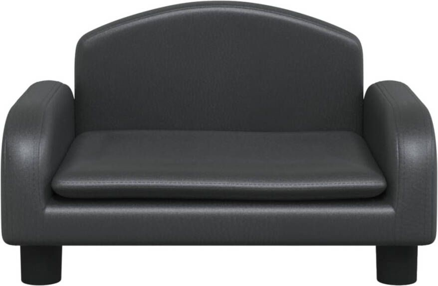 VidaXL Kinderbank 50x40x30 cm kunstleer zwart - Foto 2