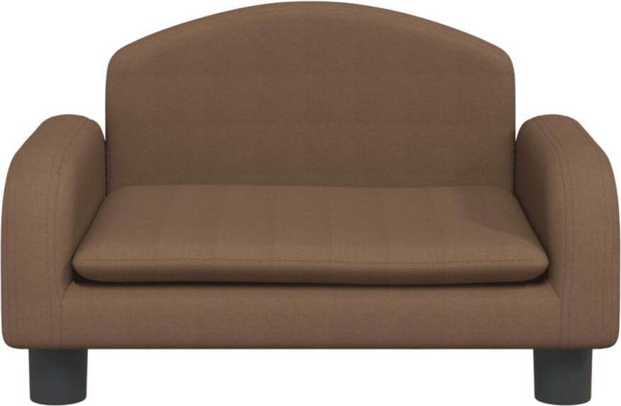 VidaXL Kinderbank Bruin 50x40x30 cm Stof Kinderstoel Kindermeubel Bruine Bank Kids Bank Minibanc - Foto 4