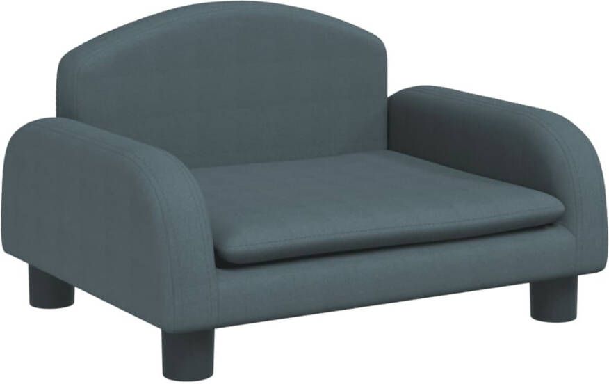 VidaXL Kinderbank 50x40x30 cm stof donkergrijs Kinderbank Kinderbanken Kinder Bank Kinderbankje - Foto 4