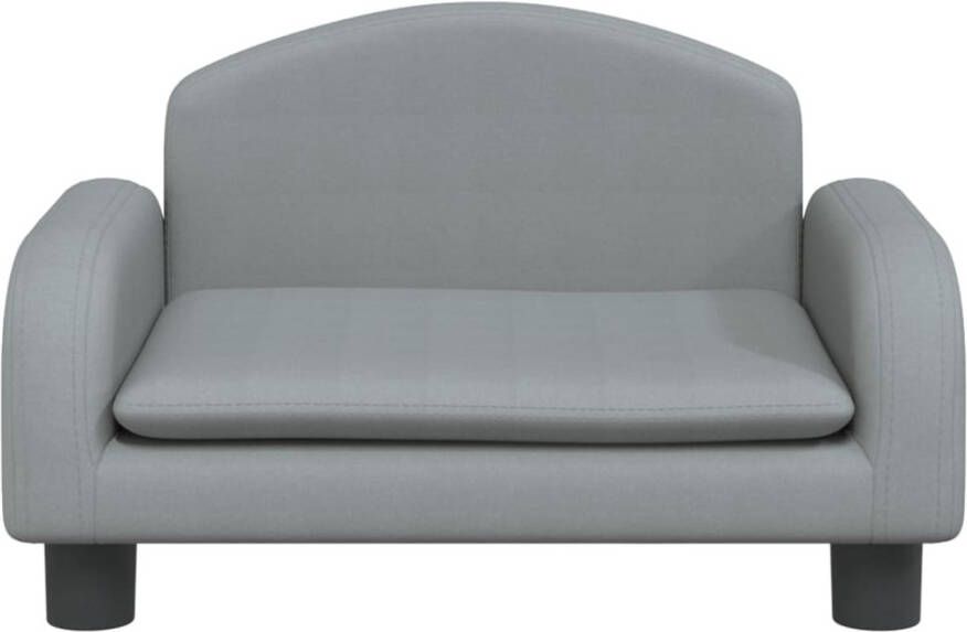 Vida xl vidaXL Kinderbank 50x40x30 cm stof lichtgrijs - Foto 3