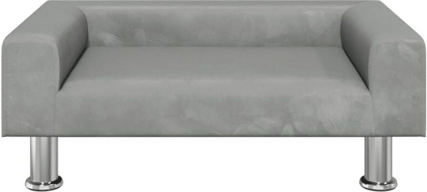 VidaXL Kinderbank Kinderbanken Kinder Bank Kinderbankje Kinderbank 70x45x26 5 cm fluweel lichtgrijs - Foto 5