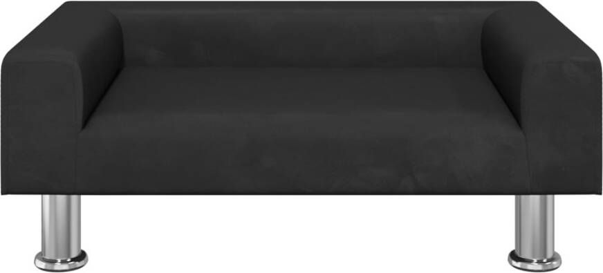 VidaXL Kinderbank 70x45x26 5 cm fluweel zwart - Foto 4