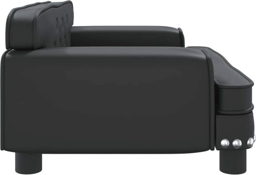 VidaXL Kinderbank 70x45x30 cm kunstleer zwart Kinderbank Kinderbanken Kinder Bank Kinderbankje - Foto 3
