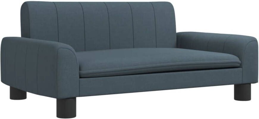 VidaXL Kinderbank 70x45x30 cm stof donkergrijs Kinderbank Kinderbanken Kinder Bank Kinderbankje - Foto 5