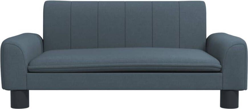 VidaXL Kinderbank 70x45x30 cm stof donkergrijs Kinderbank Kinderbanken Kinder Bank Kinderbankje - Foto 4