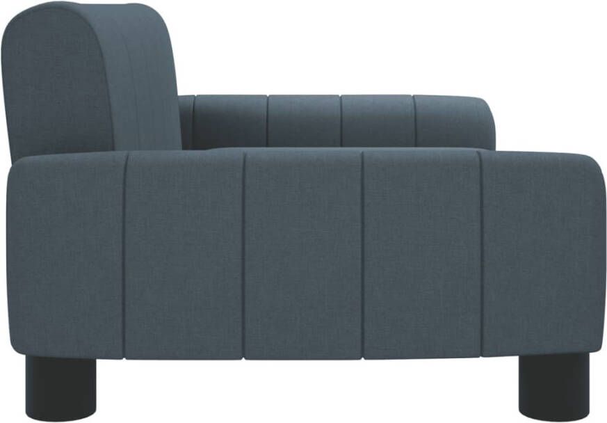 VidaXL Kinderbank 70x45x30 cm stof donkergrijs Kinderbank Kinderbanken Kinder Bank Kinderbankje - Foto 3