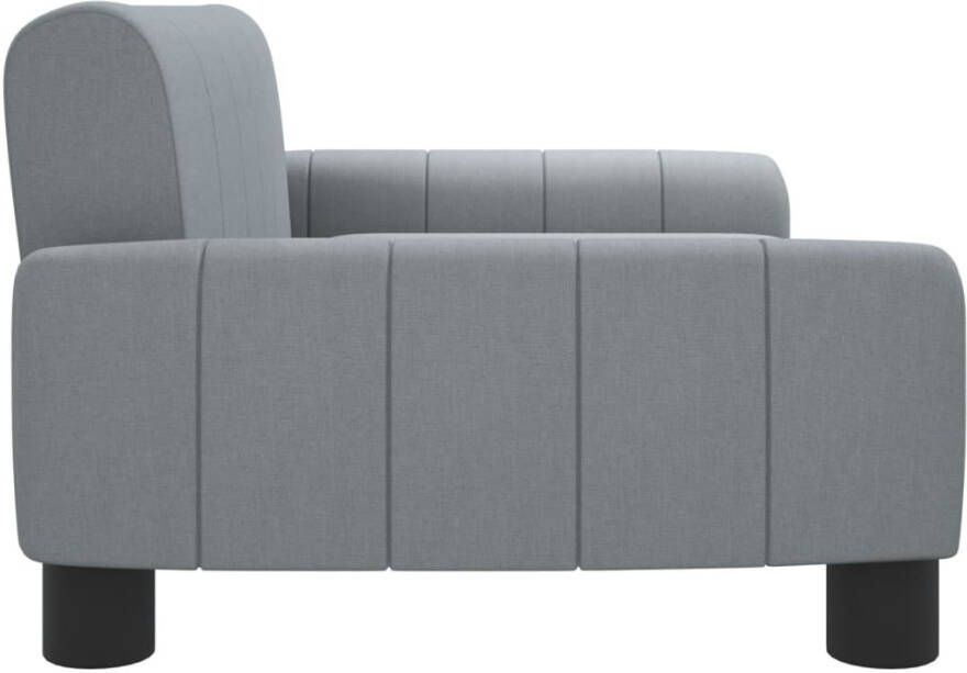 VidaXL Kinderbank 70x45x30 cm stof lichtgrijs