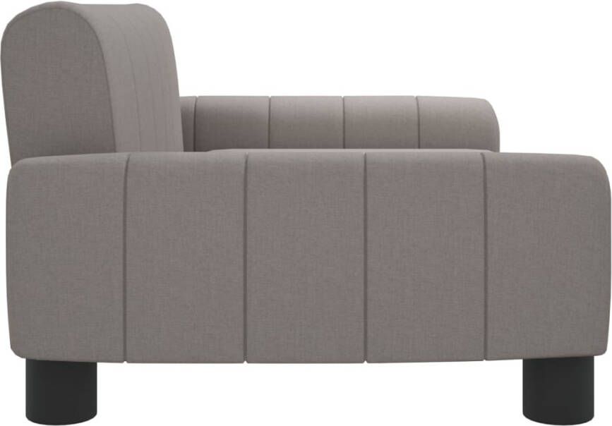 VidaXL Kinderbank 70x45x30 cm stof taupe