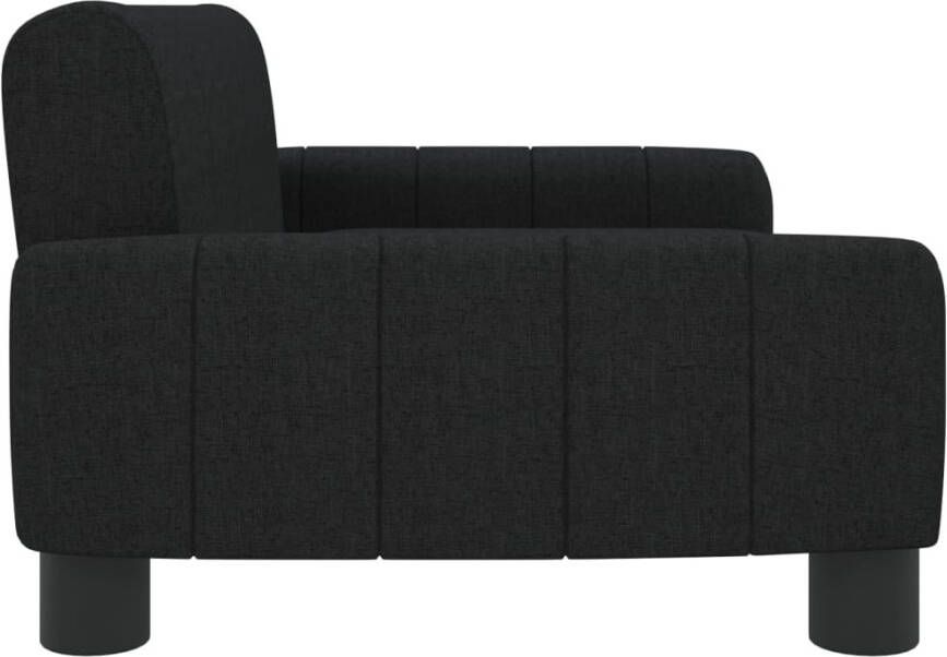 VidaXL Kinderbank 70x45x30 cm stof zwart
