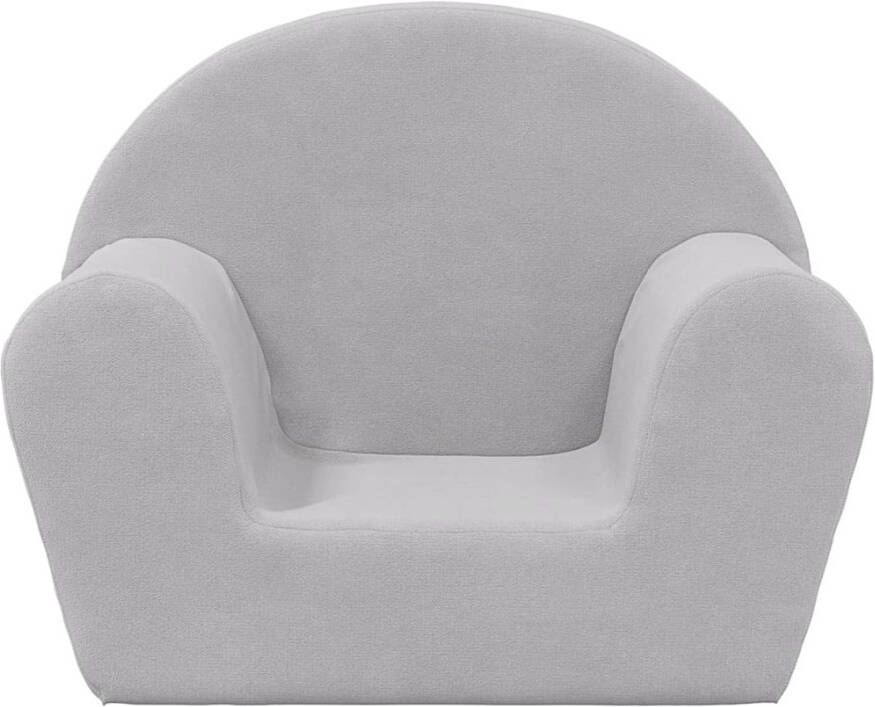 VIDAXL Kinderbank zacht pluche lichtgrijs