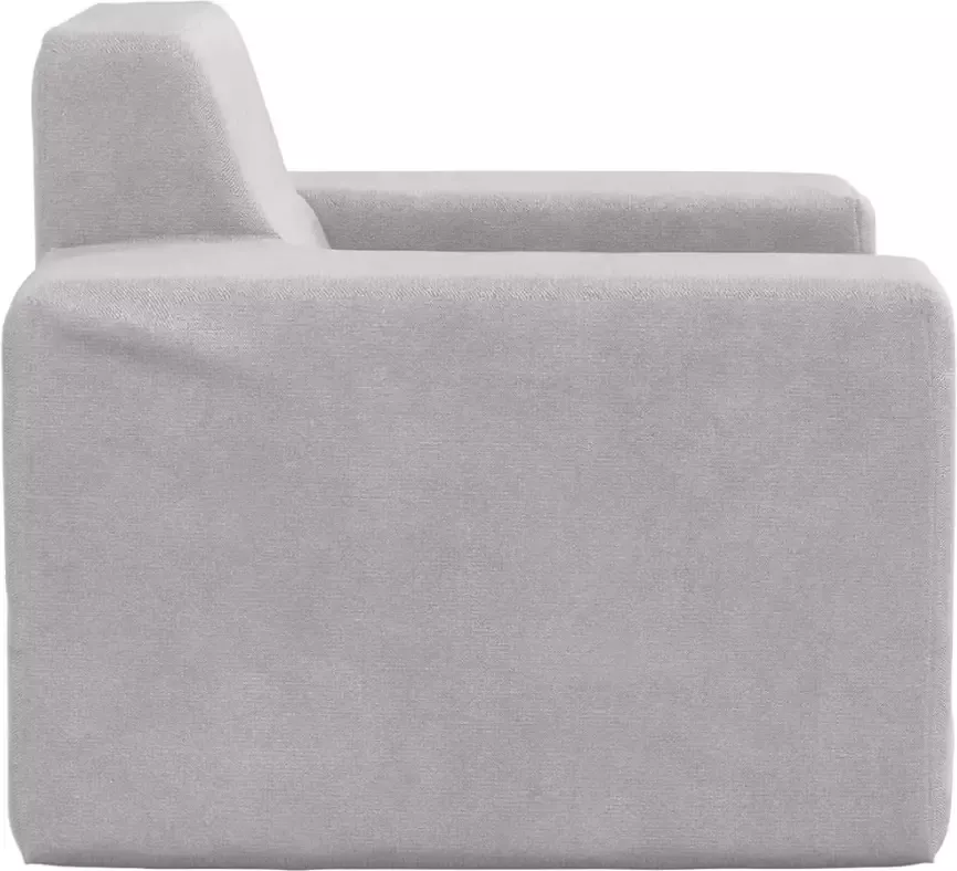 VidaXL Kinderbank zacht pluche lichtgrijs - Foto 3