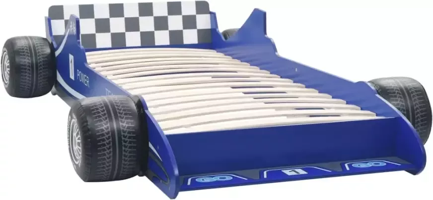 VidaXL -Kinderbed-raceauto-blauw-90x200-cm - Foto 4