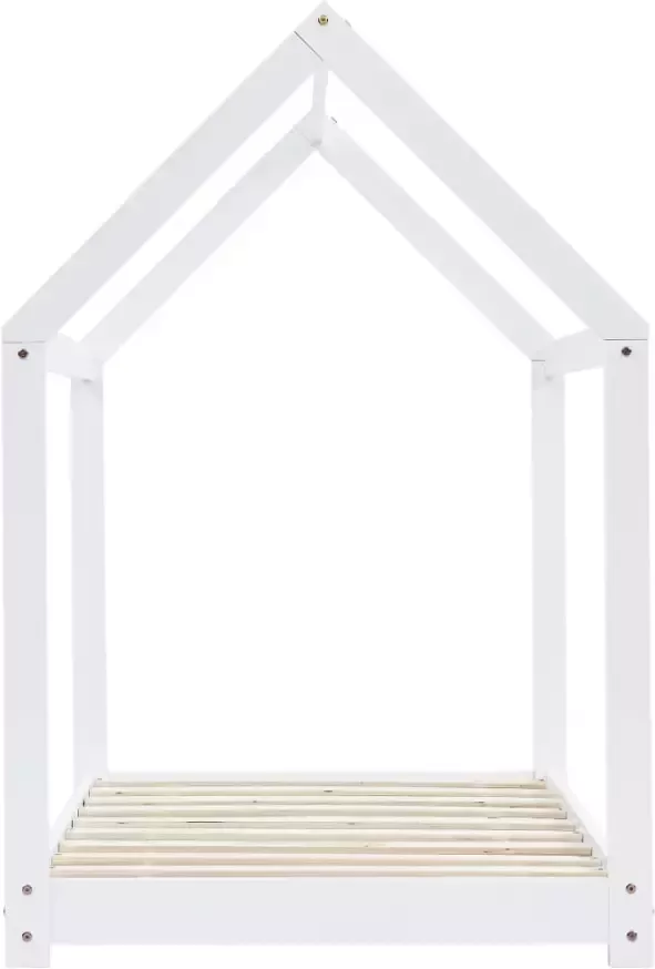 VidaXL -Kinderbedframe-massief-grenenhout-wit-80x160-cm - Foto 6