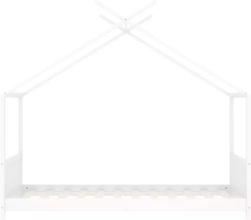 VidaXL -Kinderbedframe-massief-grenenhout-wit-80x160-cm - Foto 3