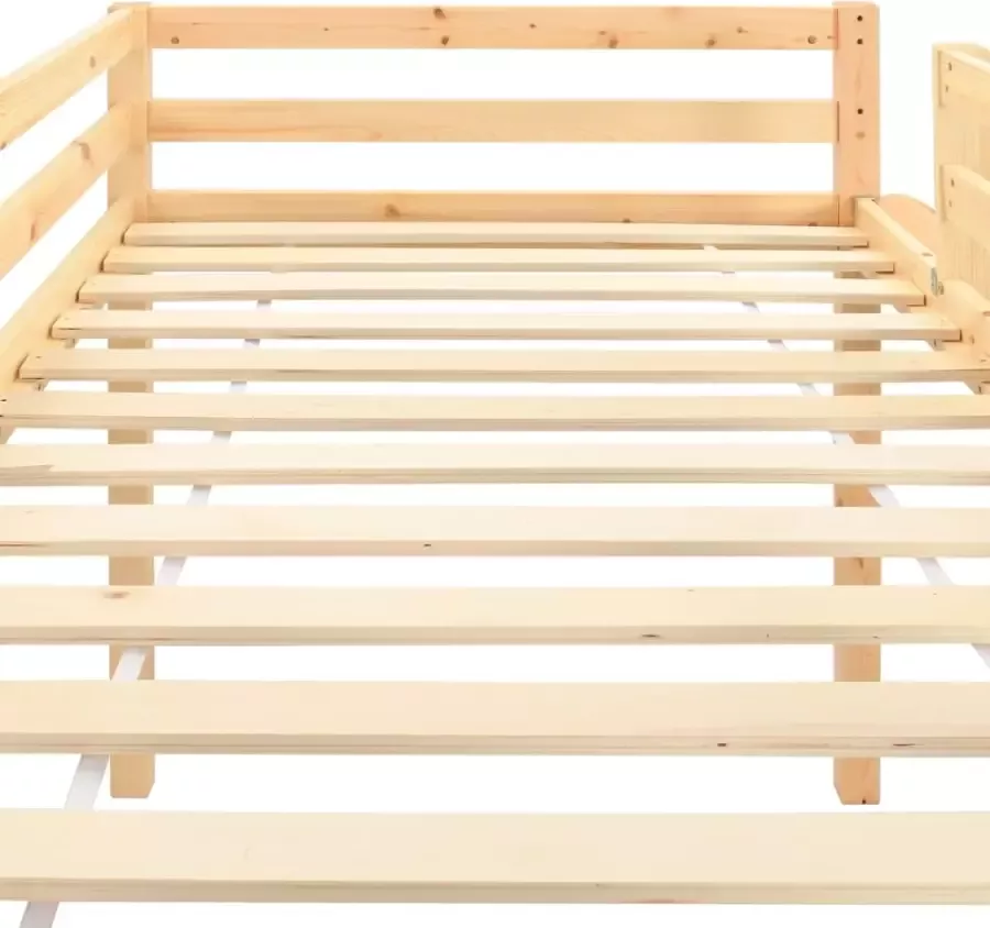 Vida XL Kinderhoogslaper met glijbaan en ladder grenenhout 97x208 cm SKU: V282714