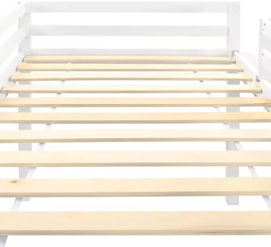 Vida XL Kinderhoogslaper met glijbaan en ladder grenenhout 97x208 cm SKU: V282713