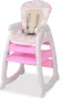 VIDAXL Kinderstoel met blad 3-in-1 verstelbaar roze - Thumbnail 2