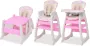 VIDAXL Kinderstoel met blad 3-in-1 verstelbaar roze - Thumbnail 4