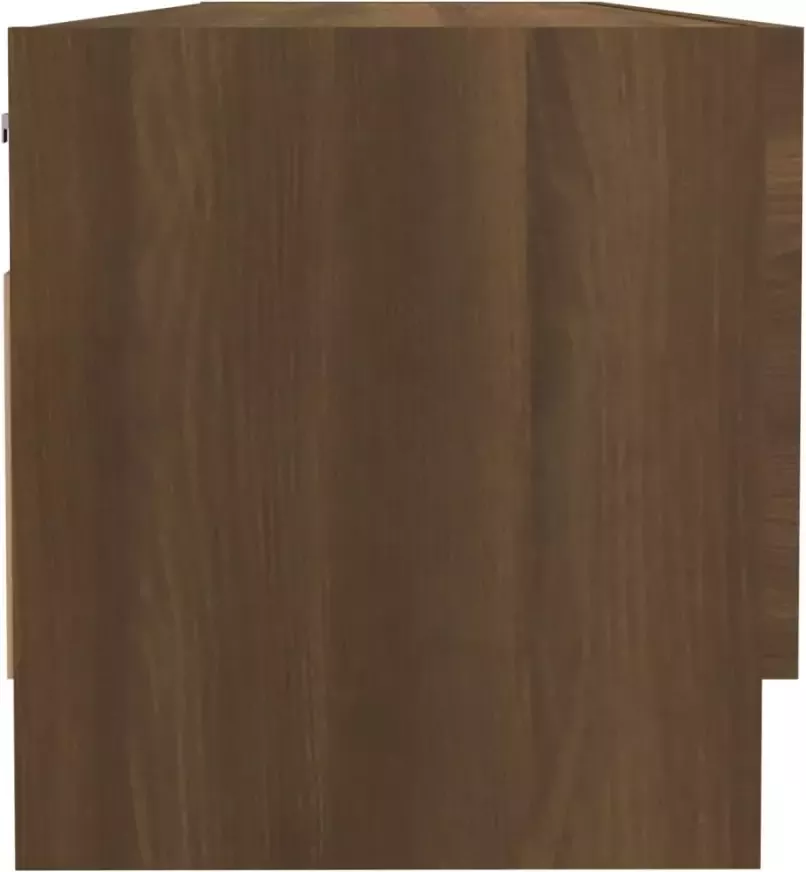 VidaXL -Kledingkast-100x32 5x35-cm-bewerkt-hout-bruineikenkleurig - Foto 2