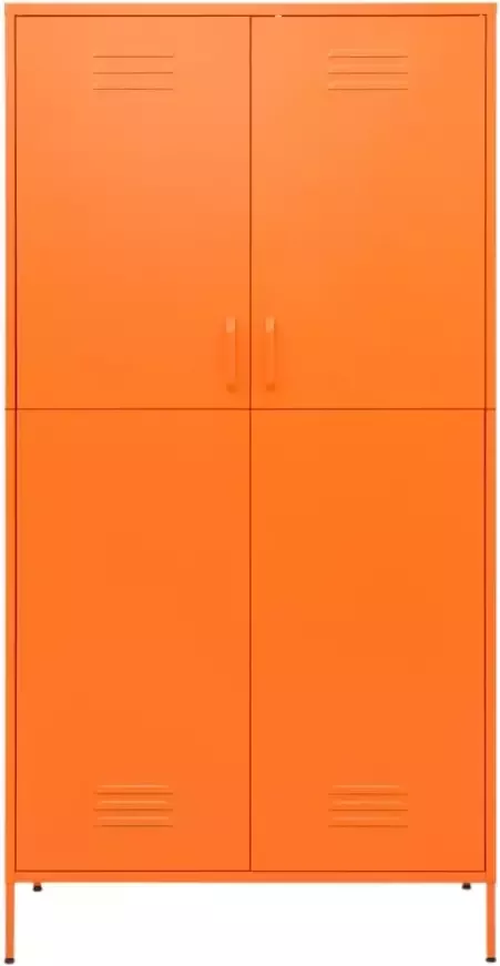 VidaXL -Kledingkast-90x50x180-cm-staal-oranje - Foto 3