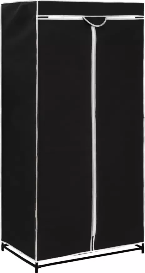 VidaXL Prolenta Premium Kledingkasten 2 st 75x50x160 cm zwart - Foto 4
