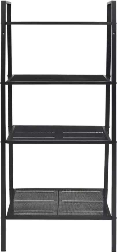 VidaXL -Ladder-boekenkast-4-schappen-metaal-zwart - Foto 3