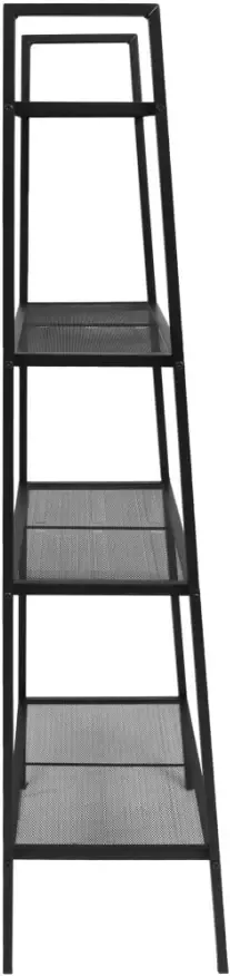 VidaXL -Ladder-boekenkast-4-schappen-metaal-zwart - Foto 5