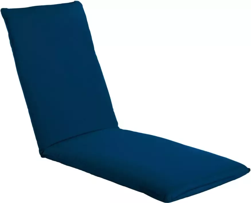 VIDAXL Ligstoel inklapbaar oxford stof marineblauw